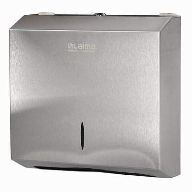 Диспенсер для полотенец LAIMA PROFESSIONAL INOX, (Система H2) Z-сложения, нержавеющая сталь, матовый, 605694 (арт. 605694)