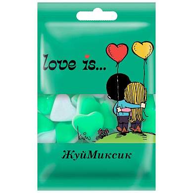 Жевательный мармелад Love is…, мята-лайм-лимон, 20г (арт. 344244)