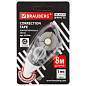 Корректирующая лента BRAUBERG BLACK&WHITE, 5 мм х 8 м, корпус черный тонированный, механизм перемотки, блистер, 227800 (арт. 227800)