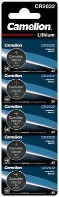 Элемент питания Camelion CR2032  BL5 (арт. 20754)