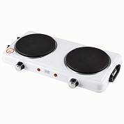 Электроплитка HOMESTAR HS-1110, 2 конфорки, диск, 1кВт+1кВт, белая 104913 (арт. 845430)
