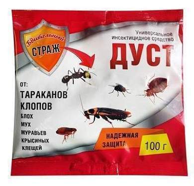 ДУСТ 100гр. От тараканов/муравьев/клопов/блох/мух/крысиных клещей Бдительный страж ST-452 (арт. 686240)