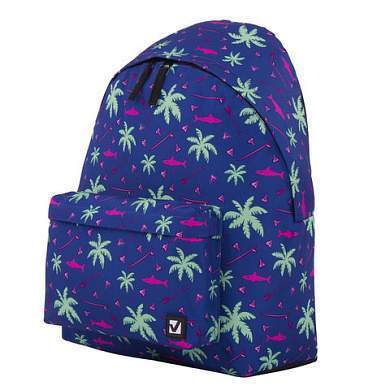 Рюкзак BRAUBERG СИТИ-ФОРМАТ универсальный, "Palm trees", разноцветный, 41х32х14 см, 228864 (арт. 228864)