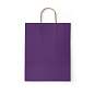 Крафт пакет бумажный Dark violet 26х15х35см с кручеными ручками, 80 гр/м2, моноцвет,, 112405 (арт. 701003)