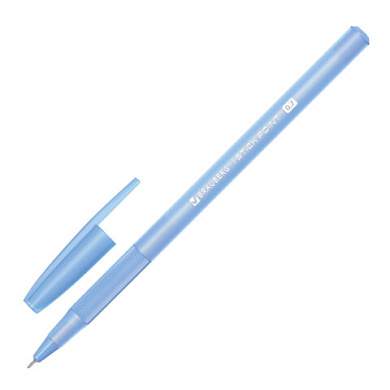Ручка шариковая с грипом BRAUBERG "i-STICK POINT LIGHT BLUE", СИНЯЯ, пишущий узел 0,7 мм, линия письма 0,35 мм, 144383 (арт. 144383)