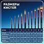 Кисти BRAUBERG PREMIUM, набор 10 шт. (синтетика, круглые № 1, 2, 3, 5, 8, плоские № 2, 4, 6, 8, 10), 201027 (арт. 201027)