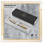 Ручка шариковая Parker "IM Premium Warm Silver GT" синяя, 1,0мм, кнопочн., подарочная упаковка (арт. 246617)