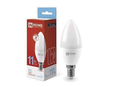 Asd/Inhome Vc Свеча C37 E14 11W(820Lm) 6500K 6K (Без Пульсации) 4844 (арт. 702878)