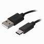 Кабель USB 2.0-Type-C, 1 м, SONNEN, медь, для передачи данных и зарядки, черный, 513117 (арт. 513117)