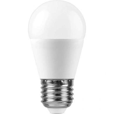 Feron шар G45 E27 13W(1080Lm) 6400K 6K матовая 90x45 LB-950 38106 (арт. 791821)