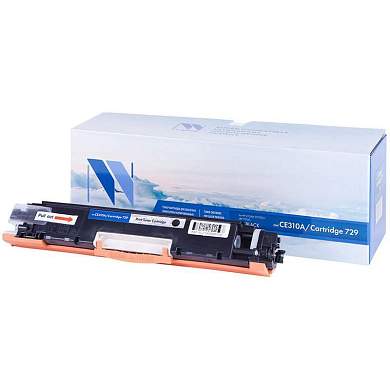 Картридж совм. NV Print CE310A(№126A)/Canon729 черный для HP Color LJ CP1025/Pro100 M175 (1200стр.) (арт. 161701)