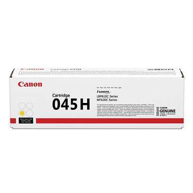 Картридж лазерный CANON (045HY) MF635/633/631/LBP 611/613, желтый, ресурс 2200 стр., оригинальный, 1243C002 (арт. 362925)