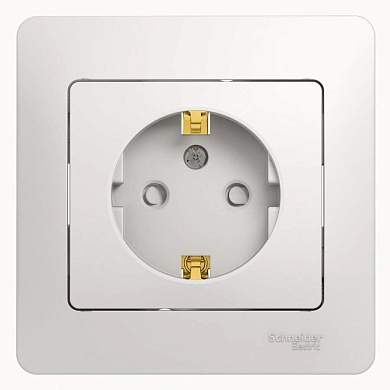 Schneider GLOSSA роз. СУ 1 мест. бел. (пласт. осн., земля, шторки) GSL000144 (арт. 423739)