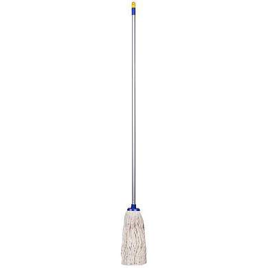 Швабра OfficeClean Professional, ручка 120см, насадка МОП хлопок, ворс 26см, 165г (арт. 266773)
