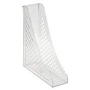 Лоток вертикальный для бумаг BRAUBERG ECO, 240х80х290 мм, сетчатый, прозрачный, 239016 (арт. 239016)