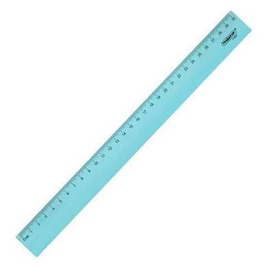 Линейка пластиковая 30 см, ПИФАГОР, прозрачная, тонированная, 210841 (арт. 210841)