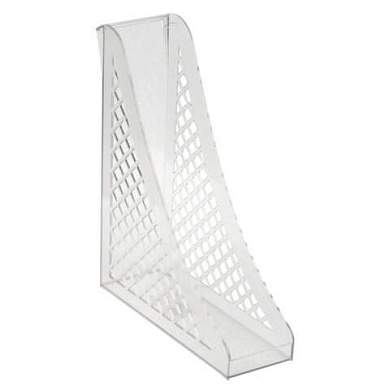 Лоток вертикальный для бумаг BRAUBERG ECO, 240х80х290 мм, сетчатый, прозрачный, 239016 (арт. 239016)