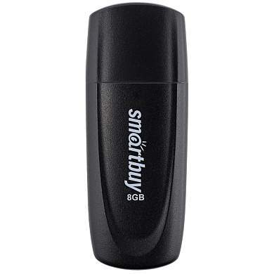 Память Smart Buy "Scout" 8GB, USB 2.0 Flash Drive, черный (арт. 350448)