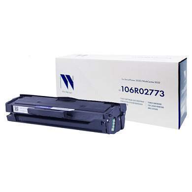 Картридж лазерный NV PRINT (NV-106R02773) для XEROX Phaser 3020/WorkCentre 3025, ресурс 1500 страниц (арт. 363382)