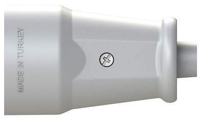 NE-AD розетка 16А 250В (АБС-пластик,белая) 1008 (Турция) (арт. 696183)