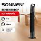 Вентилятор колонный SONNEN TF08-MD, 40 Вт, 78,5 см, 3 скорости, вращение 90°, таймер, черный, 457789 (арт. 457789)