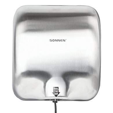 Сушилка для рук SONNEN HD-999, 1800 Вт, нержавеющая сталь, антивандальная, хром, 604746 (арт. 604746)