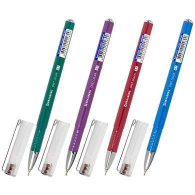 Ручка шариковая масляная BRAUBERG "Oxet Color", СИНЯЯ, корпус ассорти, В ДИСПЛЕЕ, игольчатый узел 0,7 мм, линия письма 0,35 мм, 143003 (арт. 143003)