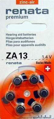 Элемент питания Renata ZA-13 BL6 (арт. 5161)