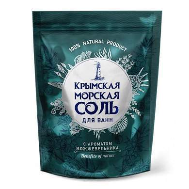 Крымская морская соль для ванн 1100гр Можжевельник Greenfeild, КС-97 (арт. 762564)