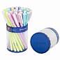 Ручка шариковая BRAUBERG SOFT TOUCH STICK "PASTEL" СИНЯЯ, мягкое покрытие, корпус ассорти, узел 0,7 мм, 143698 (арт. 143698)