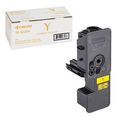 Тонер-картридж KYOCERA (TK-5220Y) ECOSYS P5021cdn/cdw/M5521cdn/cdw, желтый, ресурс 1200 стр., оригинальный, 1T02R9ANL1 (арт. 320853)