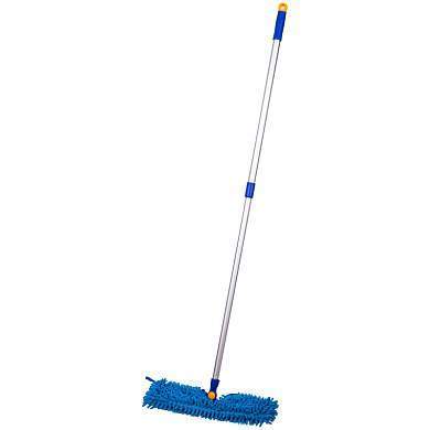 Швабра двусторонняя OfficeClean Professional, алюм. ручка 75-130см, насадка МОП микрофибра 40см (арт. 266761)