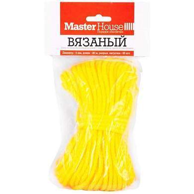 Шнур (Веревка) Пп Вязаный D=5Мм, 20М, Усиленный, С Сердечником, Цветной, Арт.60337 Masterhouse (арт. 613691)