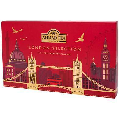 Чай AHMAD "London Selection" ассорти 8 вкусов, НАБОР 40 пакетиков, N073 (арт. 622790)