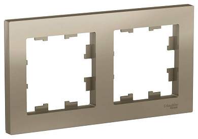 Schneider AtlasDesign рамка СУ 2 мест. шампань ATN000502 (арт. 662556)