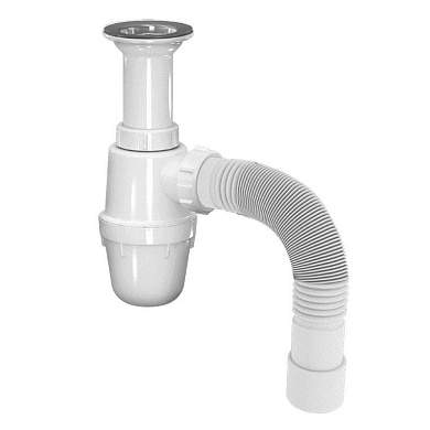AKVATER Сифон для кухни 1 1/2'' х 40, гибкая труба 40 х 40/50, B0115-17-АК (арт. 877066)
