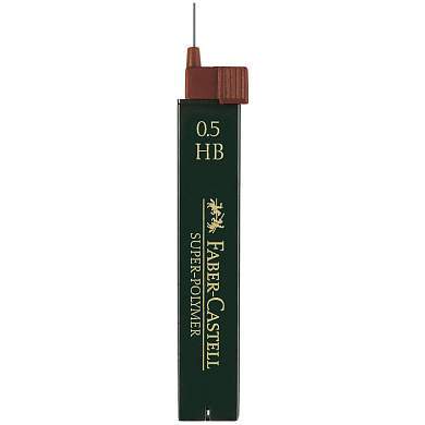 Грифели для механических карандашей Faber-Castell "Super-Polymer", 12шт., 0,5мм, HB (арт. 286014)