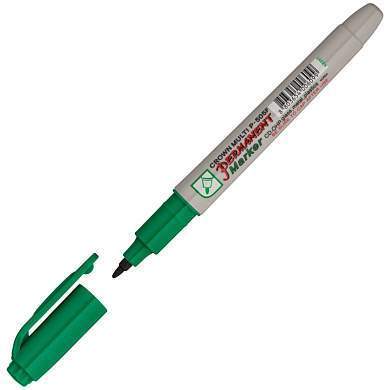 Маркер перманентный Crown "Multi Marker Super Slim" зеленый, пулевидный, 1мм (арт. 207901)