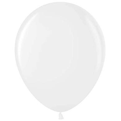 Воздушные шары, 50шт., М12/30см, MESHU, пастель, белый (арт. 298201)