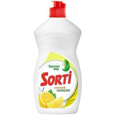 Средство для мытья посуды Sorti "Gel Active. Лимон", 450мл (арт. 263369)