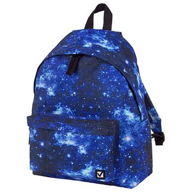Рюкзак BRAUBERG СИТИ-ФОРМАТ универсальный, "Space", синий, 41х32х14 см, 229885 (арт. 229885)