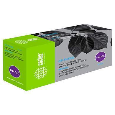Картридж лазерный CACTUS (CS-TN423C) для Brother DCP L8410CDW/HL L8260CDW, голубой, ресурс 4000 страниц (арт. 363671)