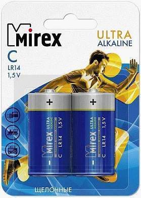 Элемент питания Mirex LR14/343 BL2 (арт. 769385)