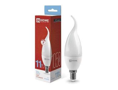 ASD/InHome лампа светодиодн. VC свеча на ветру E14 11W(1050lm) 6500К 6K 132x37 (без пульсации) 0494 (арт. 731460)