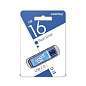 Флеш-диск 16 GB, SMARTBUY Glossy, USB 2.0, синий, SB16GBGS-B (арт. 512191)
