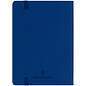 Записная книжка А6 80л. ЛАЙТ, кожзам, Greenwich Line "Classic. Blue", с резинкой, фактурное тиснение, блок в клетку (арт. 370584)