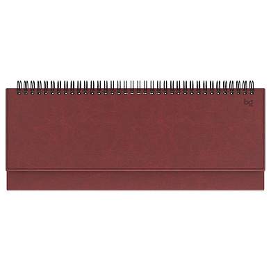 Планинг недатированный, 56л., 330*130мм, кожзам, BG "Nebraska. Dark red", красный (арт. 370462)