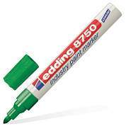 Маркер-краска лаковый (paint marker) EDDING 8750, ЗЕЛЕНЫЙ, 2-4 мм, круглый наконечник, алюминиевый корпус, Е-8750/4 (арт. 150714)