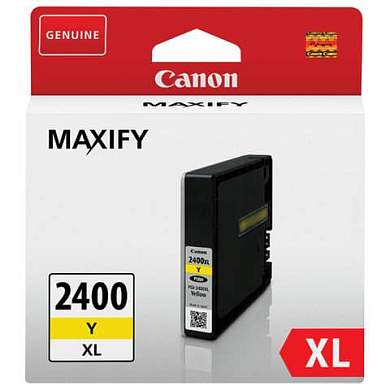 Картридж струйный CANON (PGI-2400XLY) iB4040/MB5040/MB5340, желтый, оригинальный, ресурс 1500 стр., 9276B001 (арт. 362104)