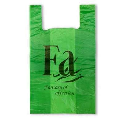 Пакет-майка ПНД 32+18*57см, 30мк, Fa сверхпрочн!, зеленый, 50шт/уп, цена за шт TSH103G (арт. 58731)